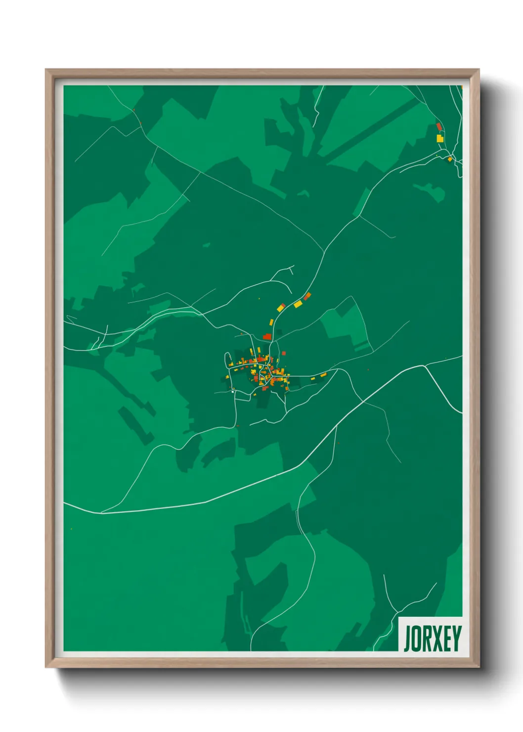 Une affiche de carte sur Jorxey