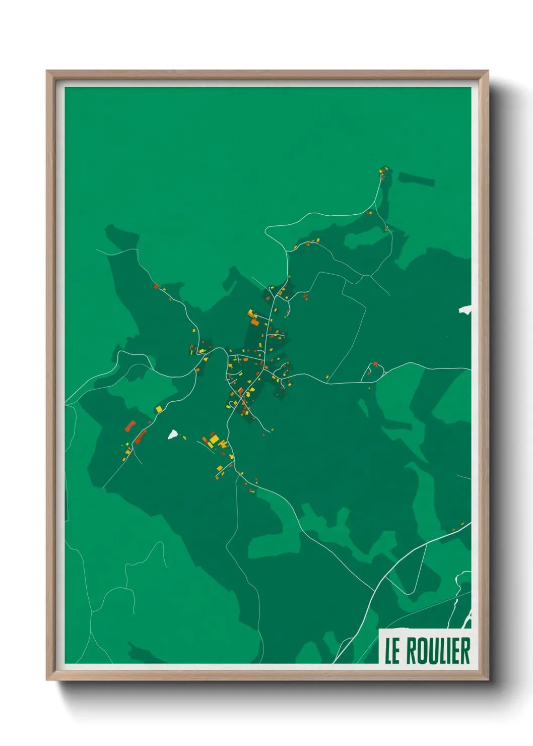 Une affiche de carte sur Le Roulier