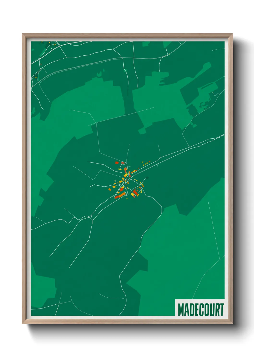 Une affiche de carte sur Madecourt