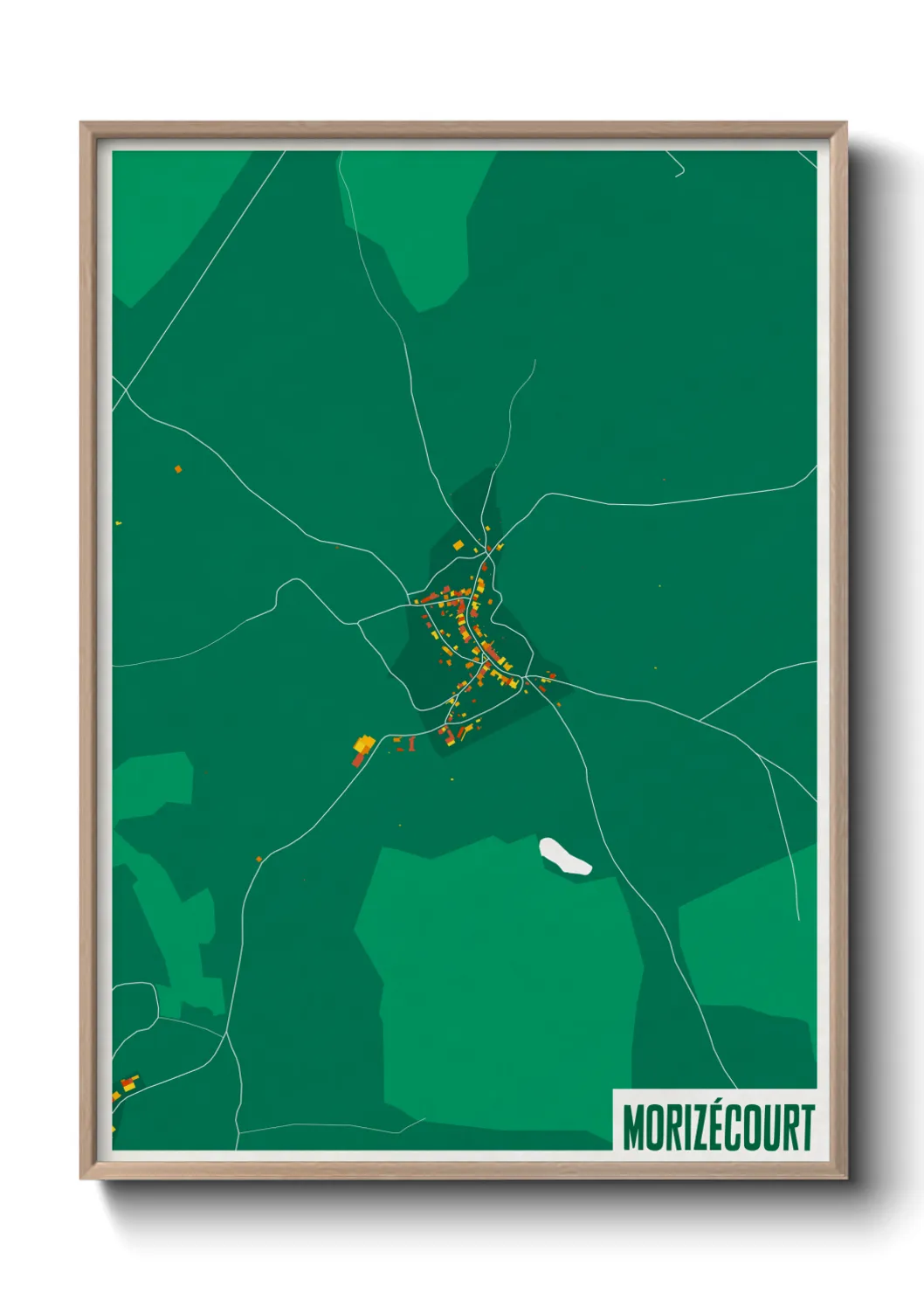 Une affiche de carte sur Morizécourt
