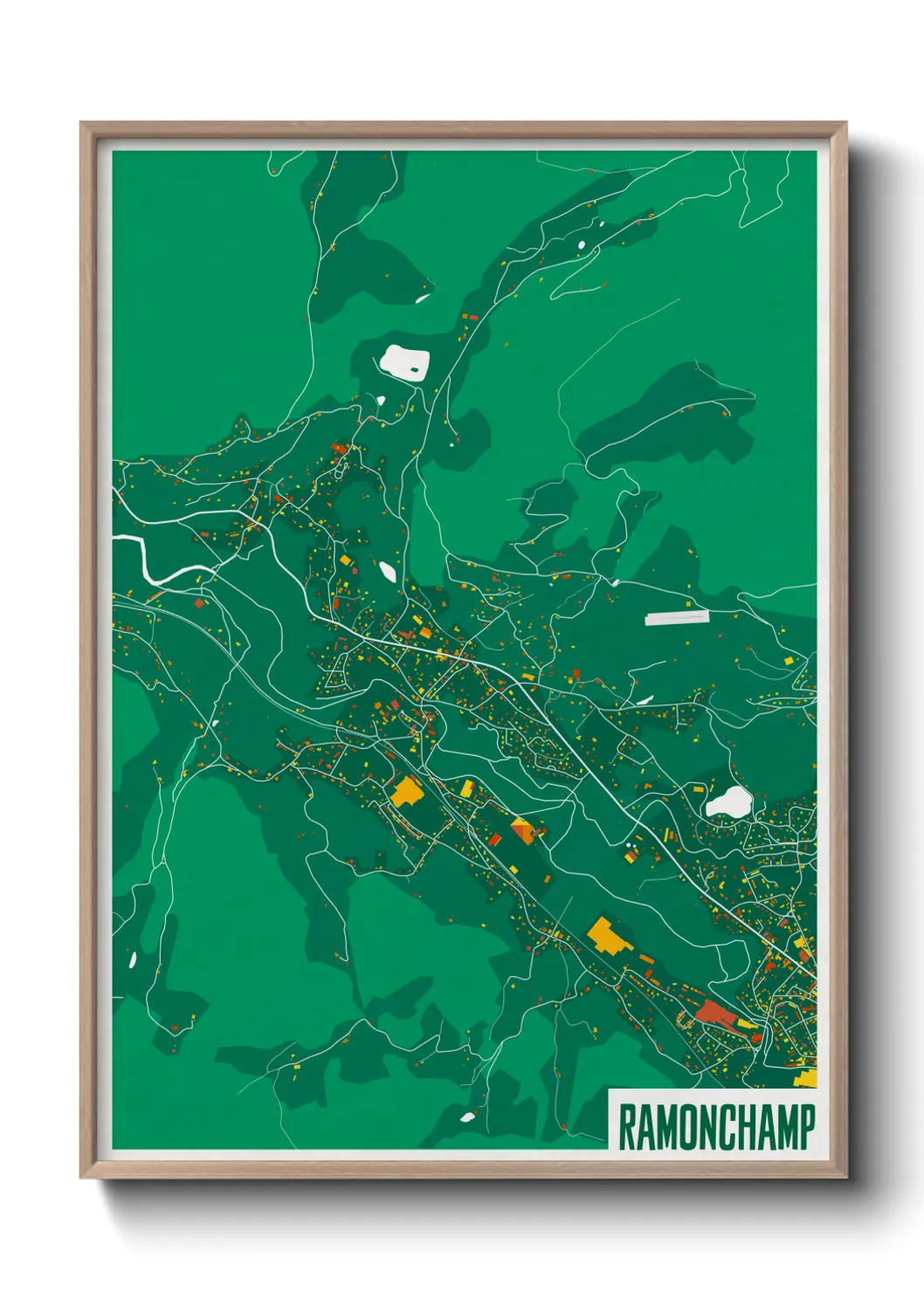 Une affiche de carte sur Ramonchamp