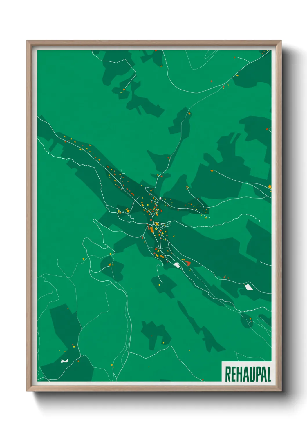 Une affiche de carte sur Rehaupal