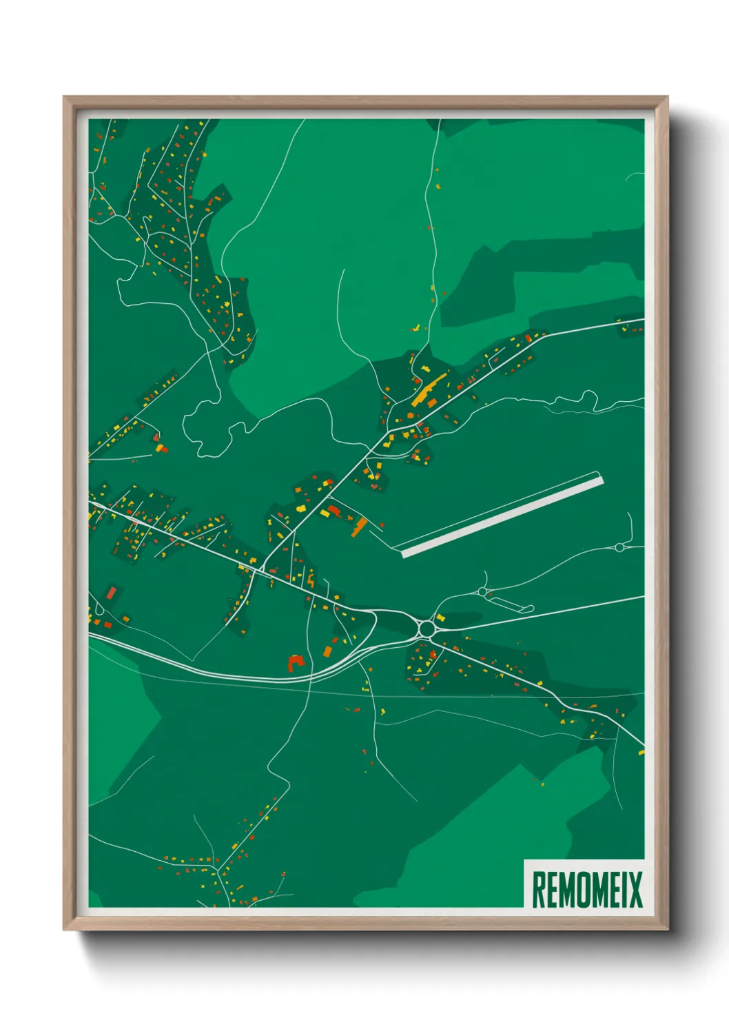 Une affiche de carte sur Remomeix