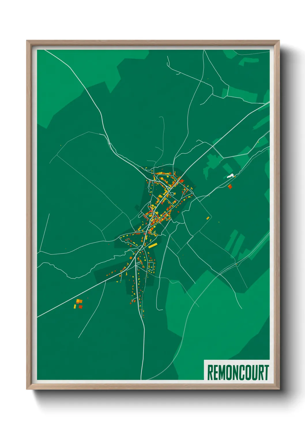Une affiche de carte sur Remoncourt
