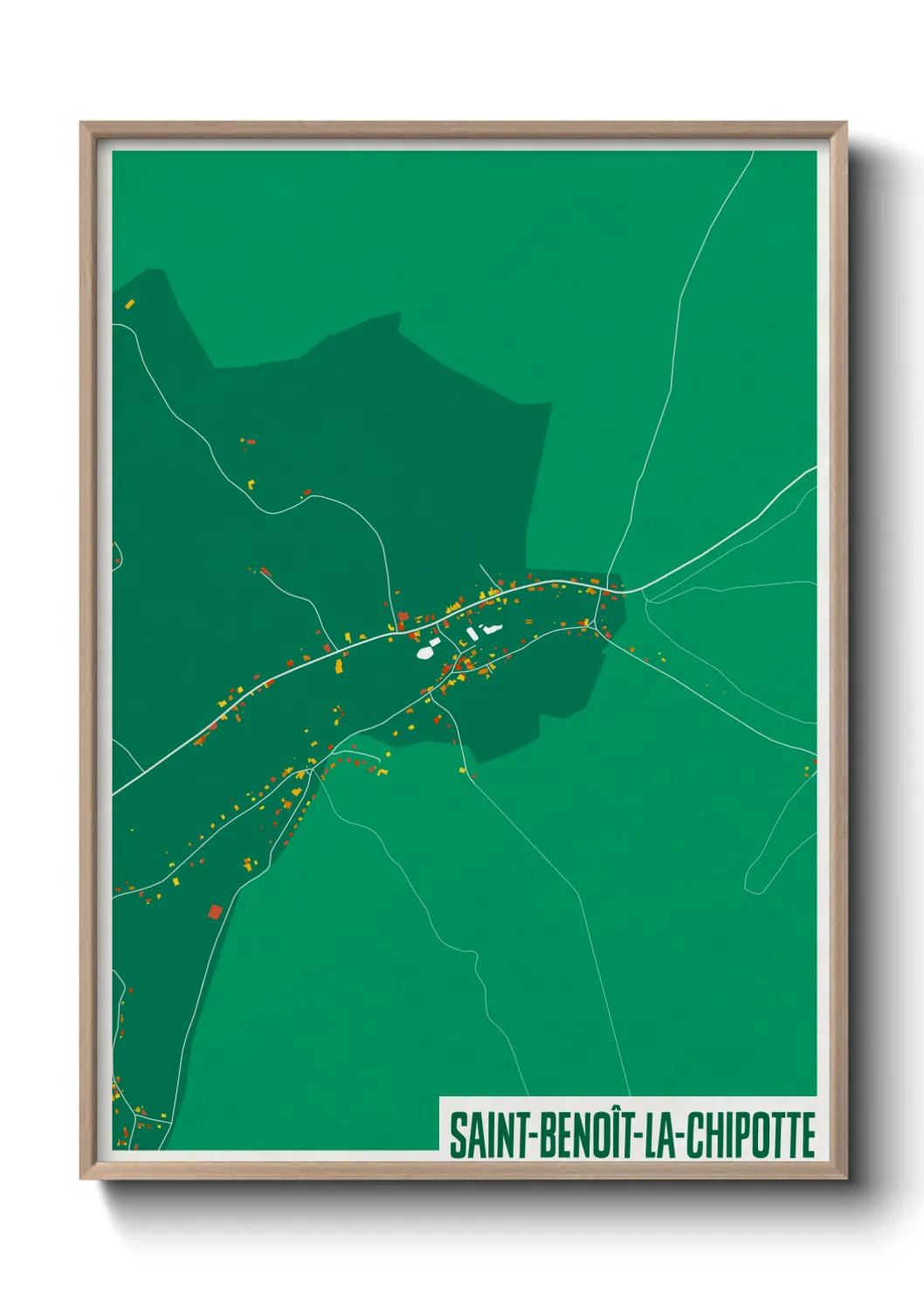 Un poster carteSaint-Benoît-la-Chipotte