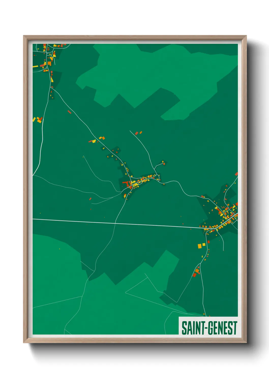 Un poster carteSaint-Genest