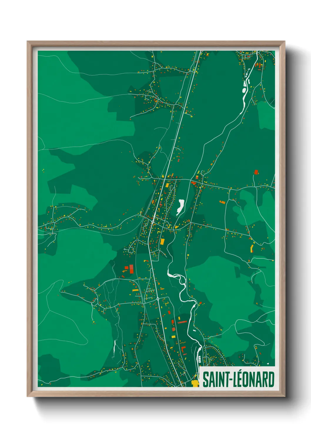 Un poster carteSaint-Léonard