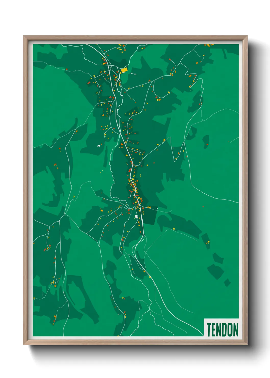 Une affiche de carte sur Tendon