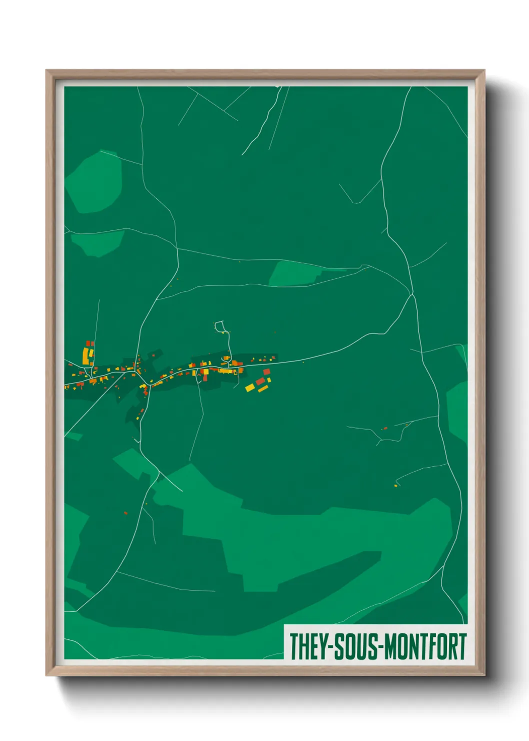 Un poster carteThey-sous-Montfort