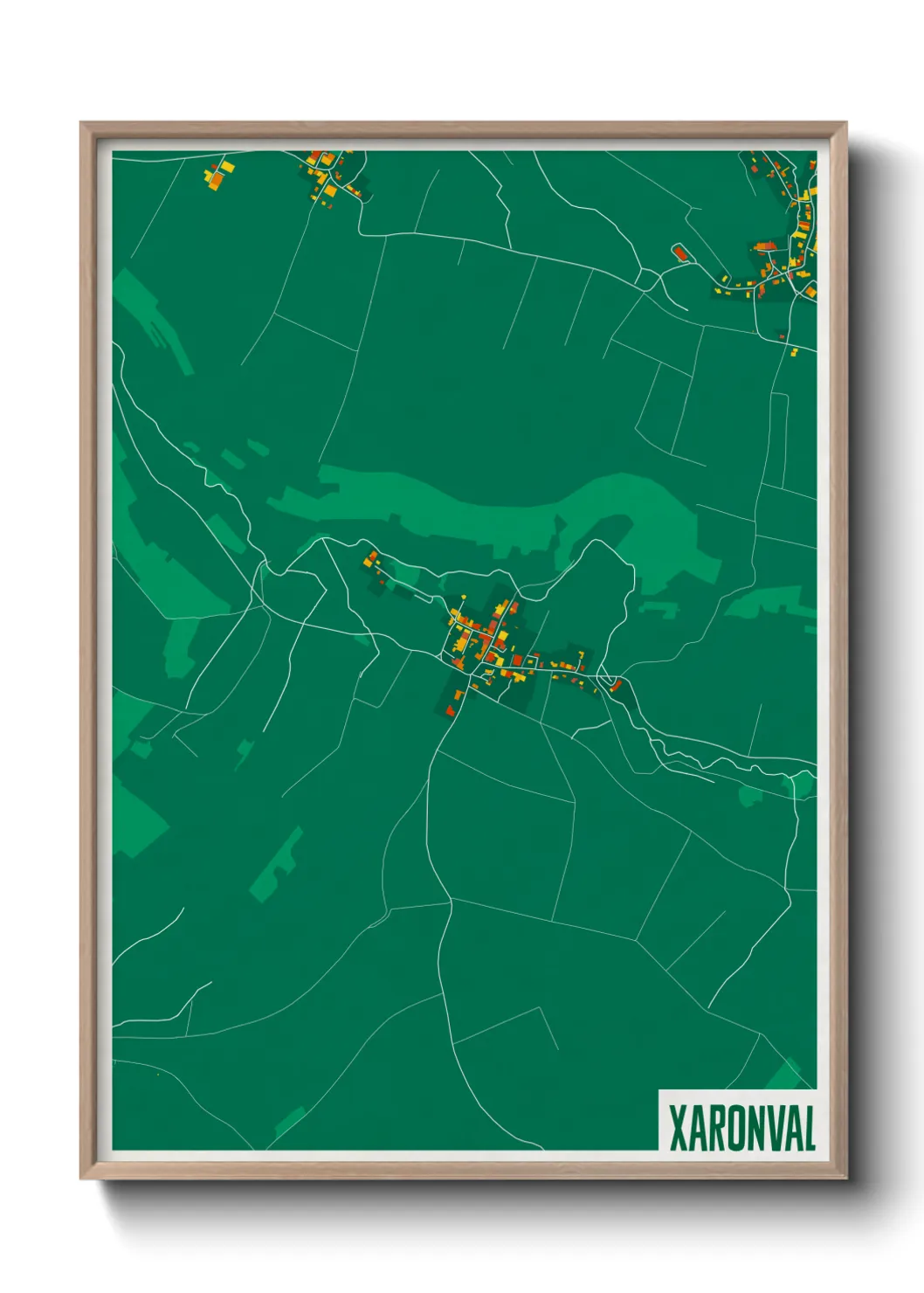 Une affiche de carte sur Xaronval