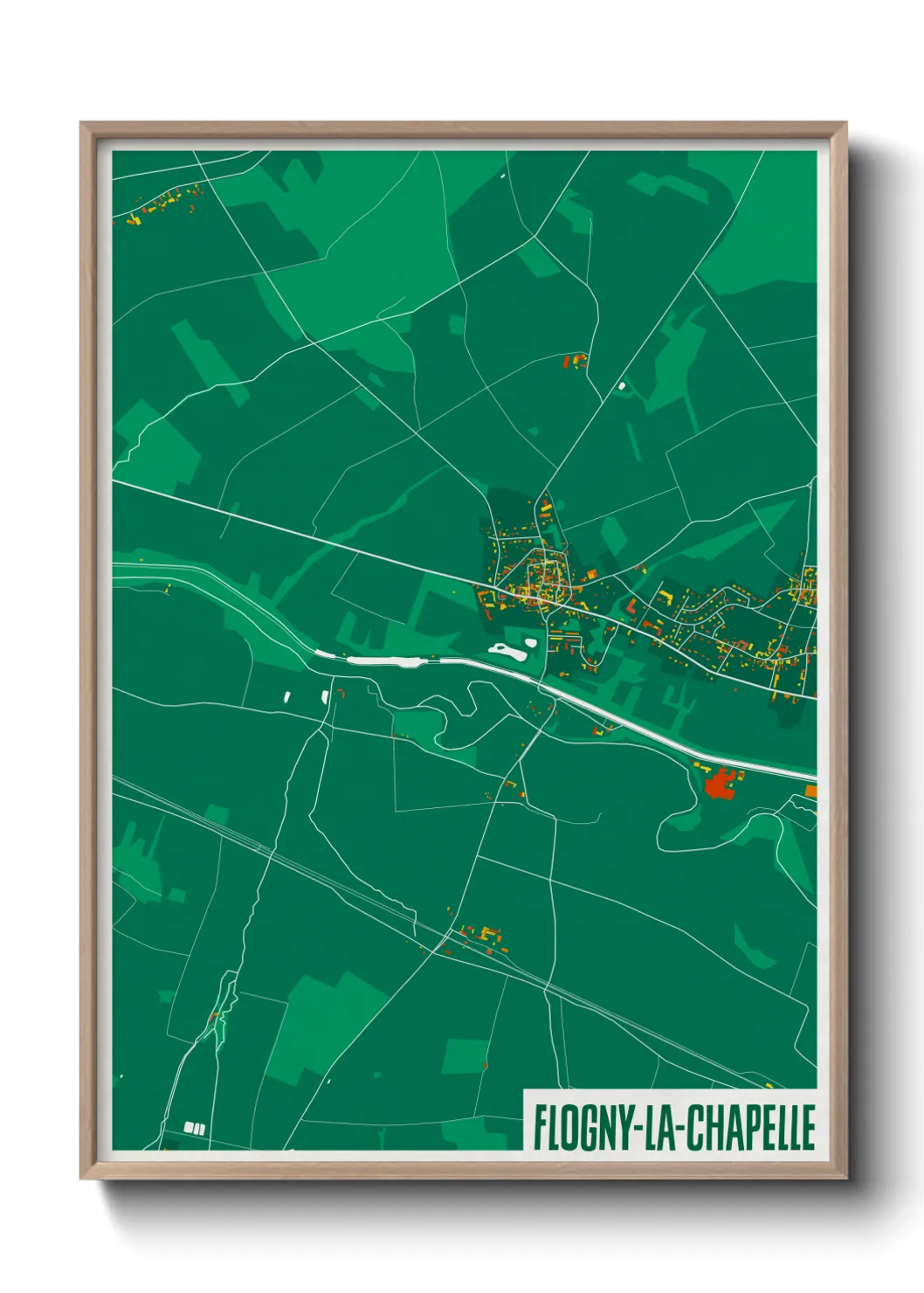 Un poster carteFlogny-la-Chapelle