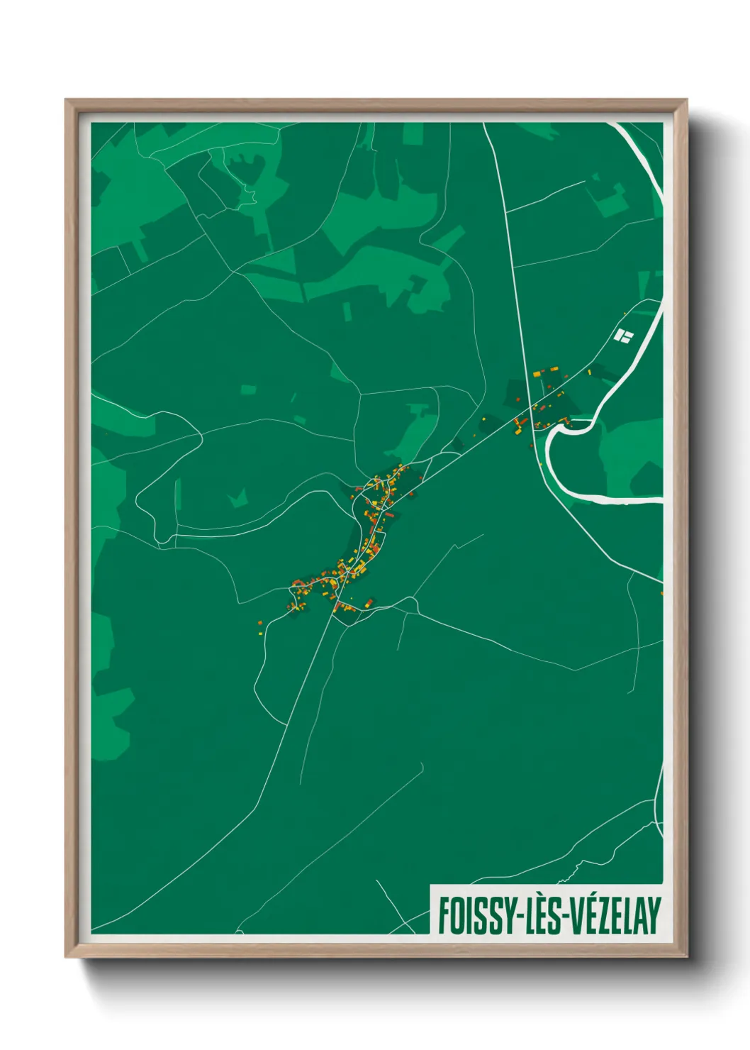 Un poster carteFoissy-lès-Vézelay