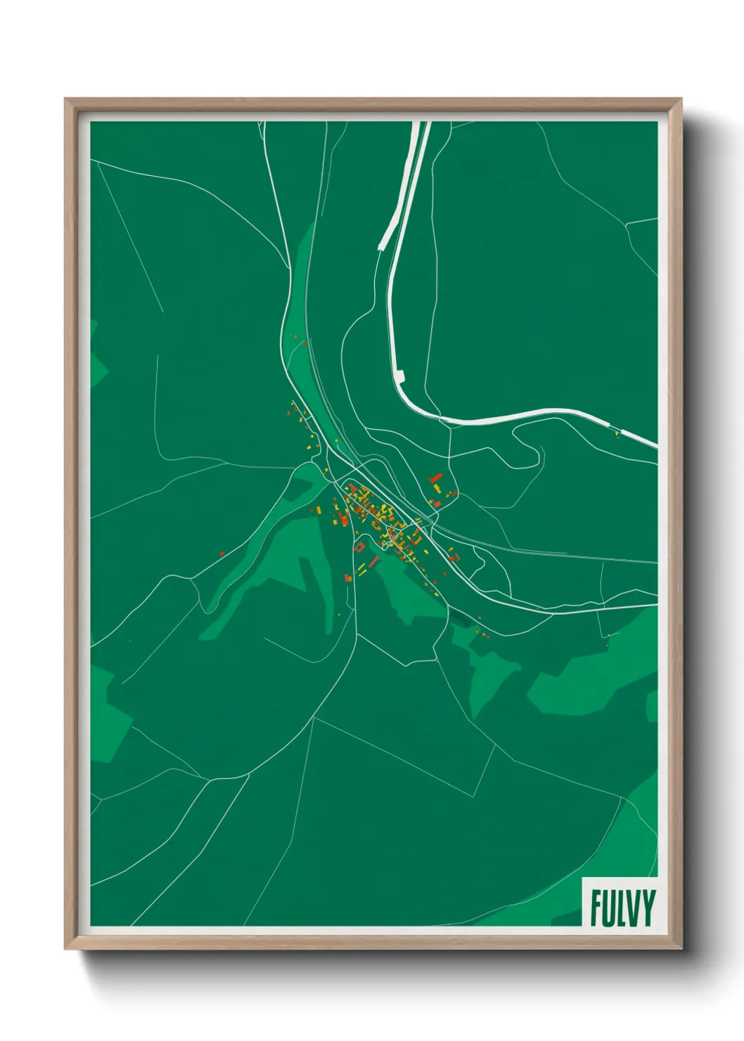 Une affiche de carte sur Fulvy