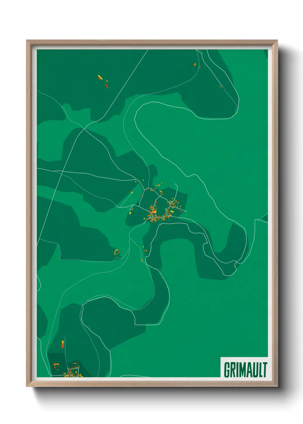 Une affiche de carte sur Grimault
