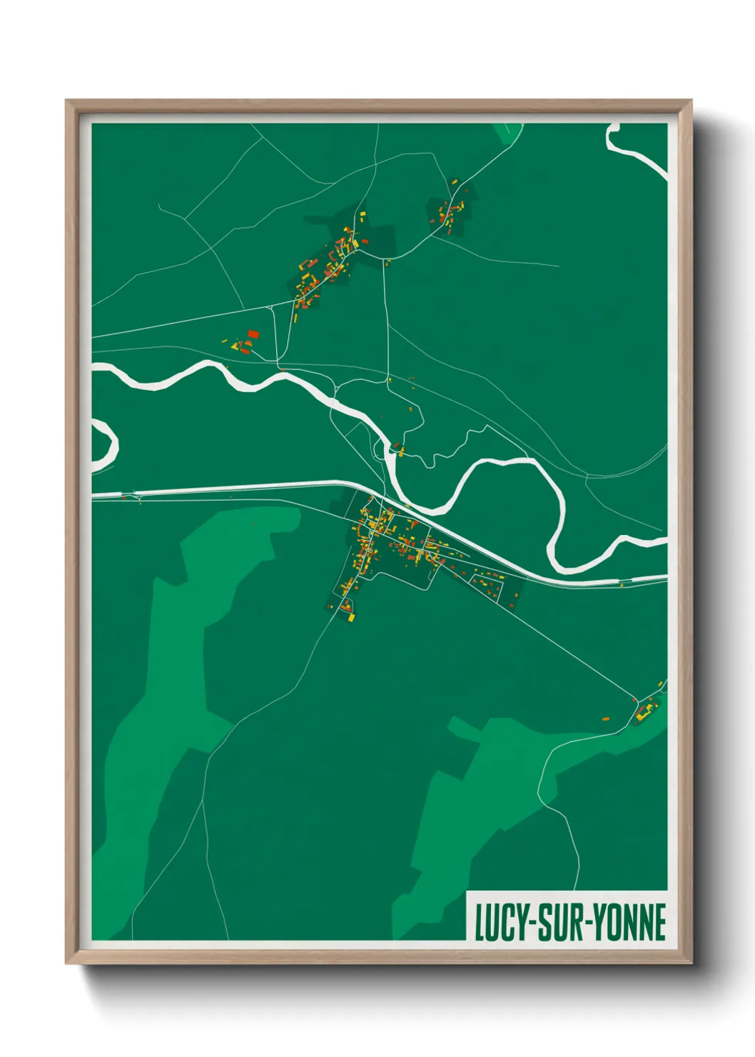 Un poster carteLucy-sur-Yonne