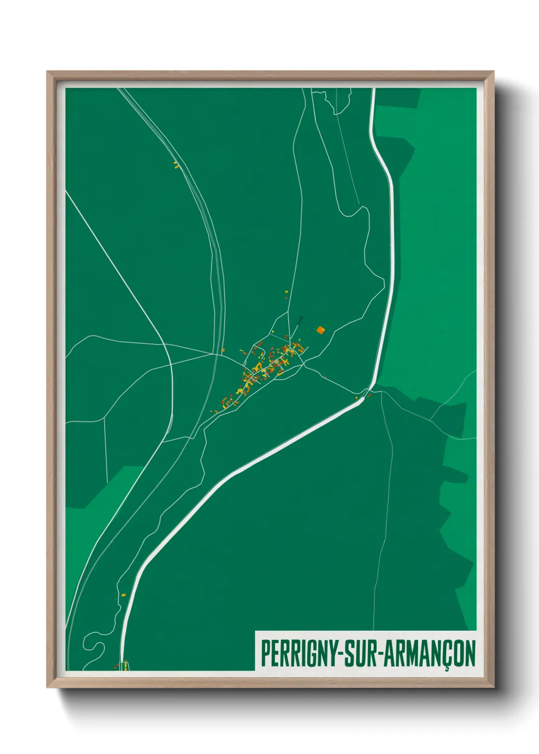 Un poster cartePerrigny-sur-Armançon