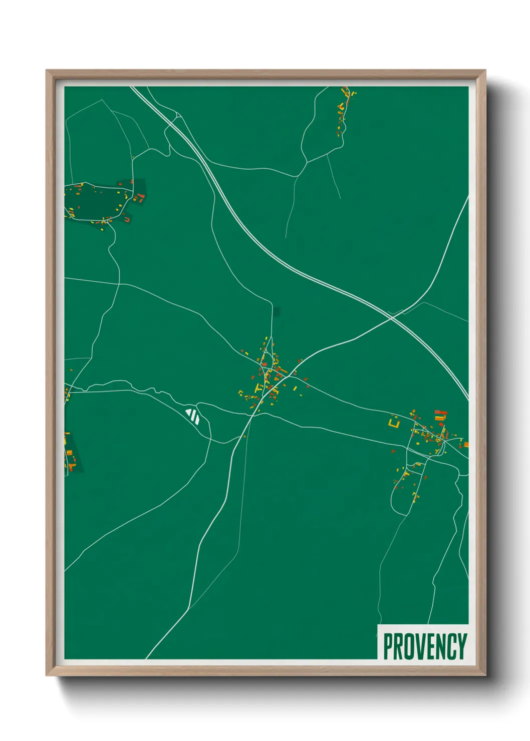 Une affiche de carte sur Provency