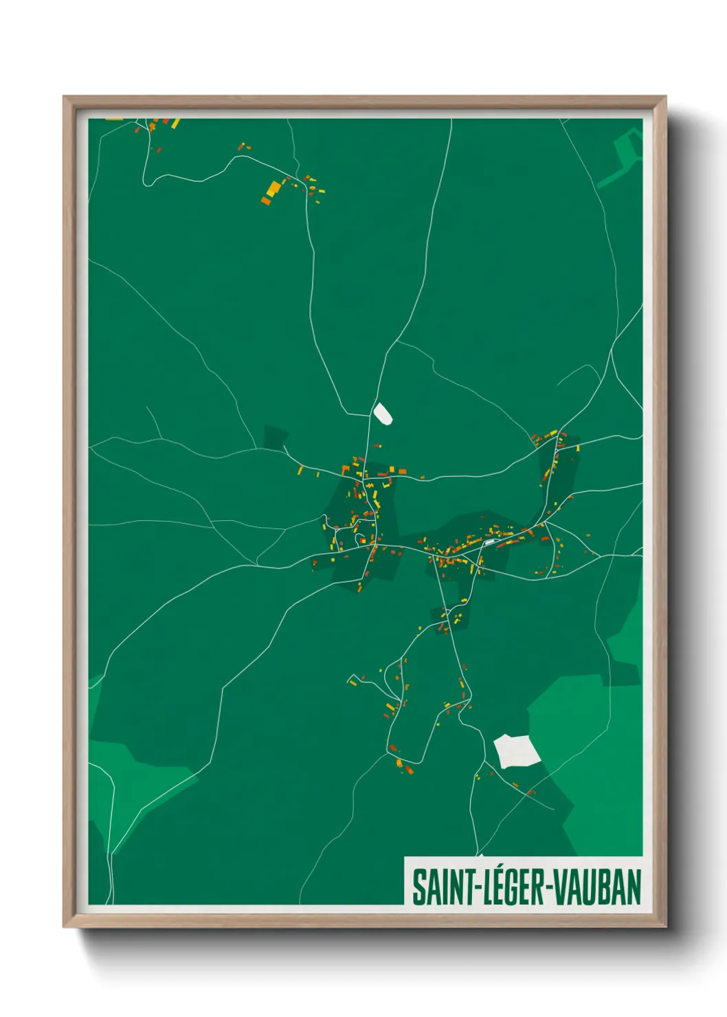 Un poster carteSaint-Léger-Vauban