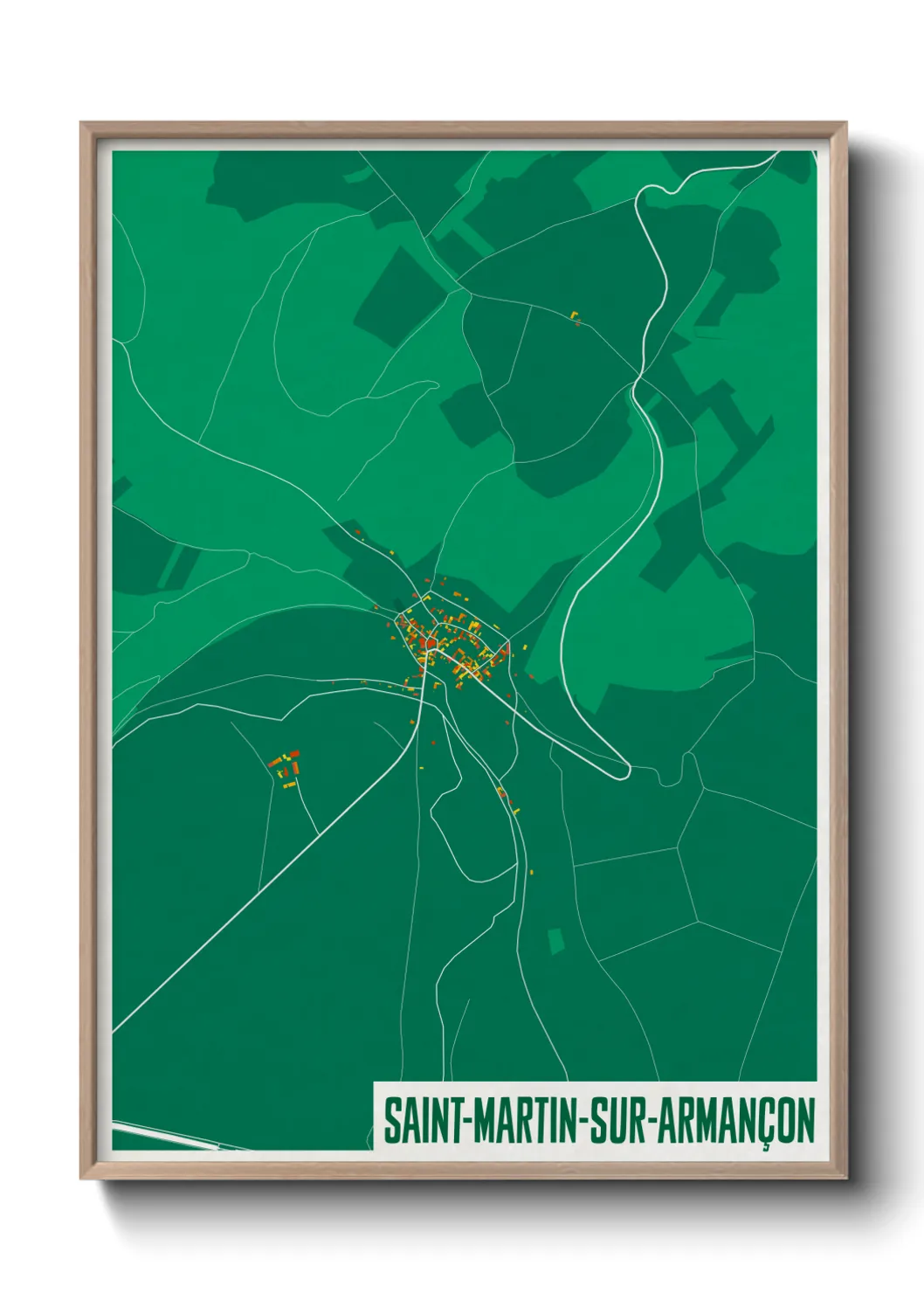 Un poster carteSaint-Martin-sur-Armançon