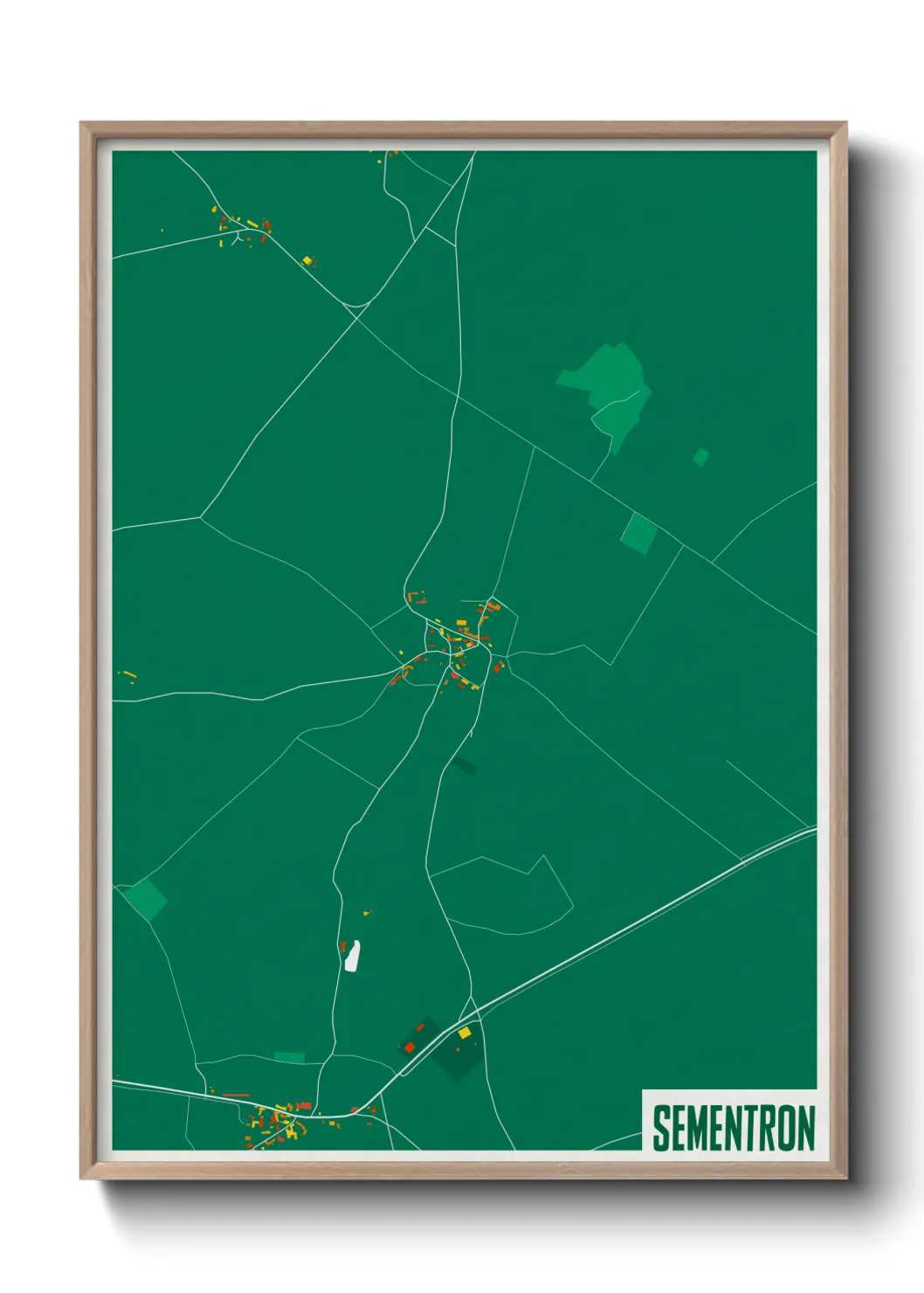 Une affiche de carte sur Sementron