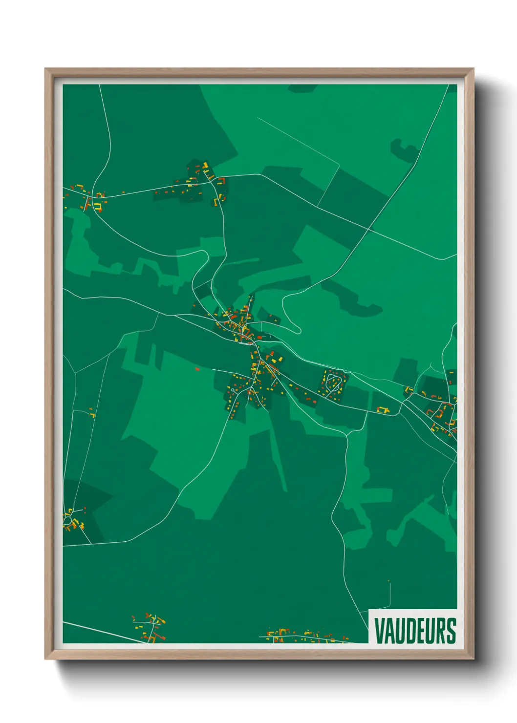 Une affiche de carte sur Vaudeurs