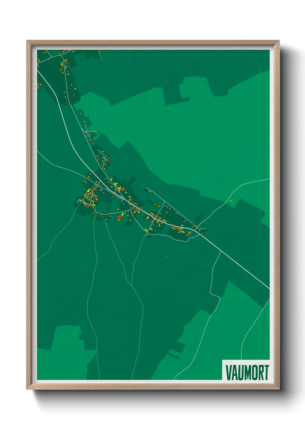Une affiche de carte sur Vaumort