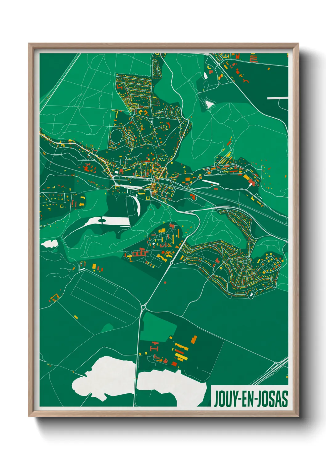 Un poster carteJouy-en-Josas