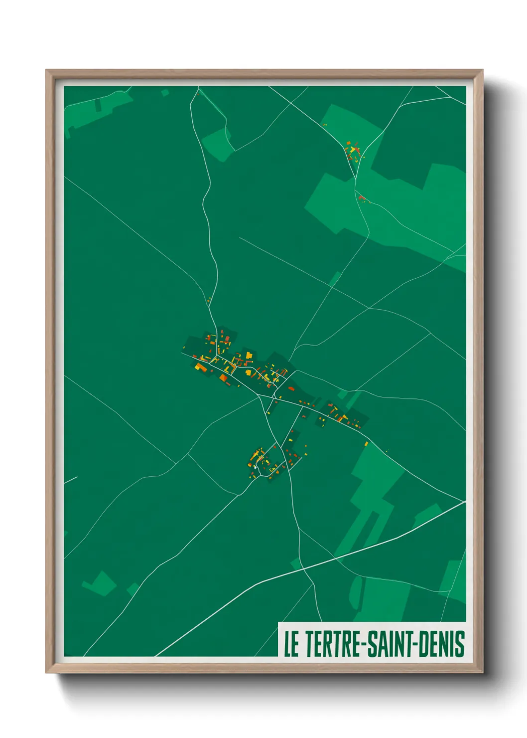 Un poster carteLe Tertre-Saint-Denis