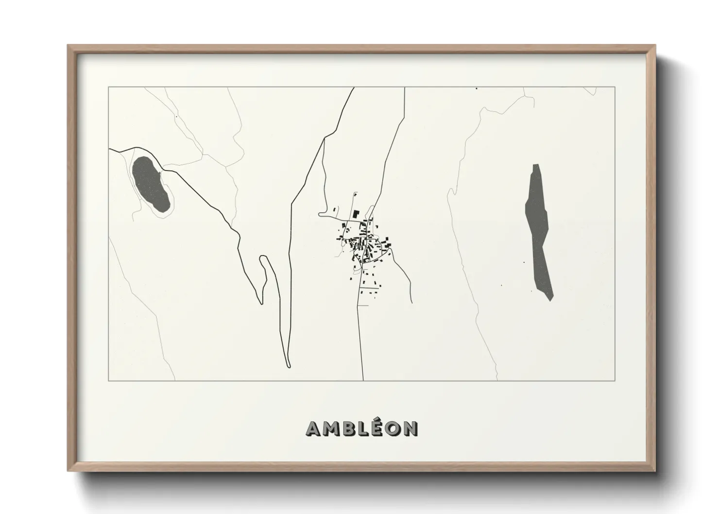 Une affiche de carte sur Ambléon