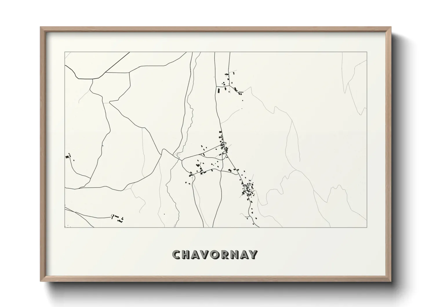 Une affiche de carte sur Chavornay