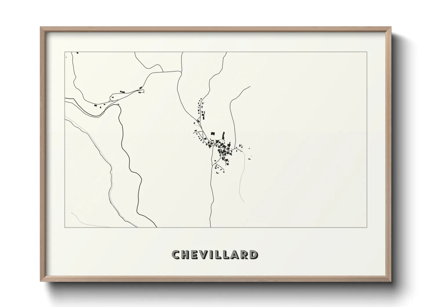 Une affiche de carte sur Chevillard