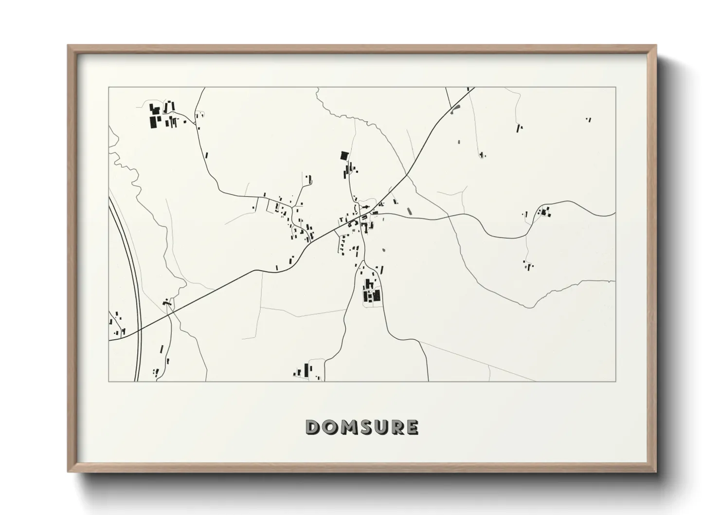 Une affiche de carte sur Domsure