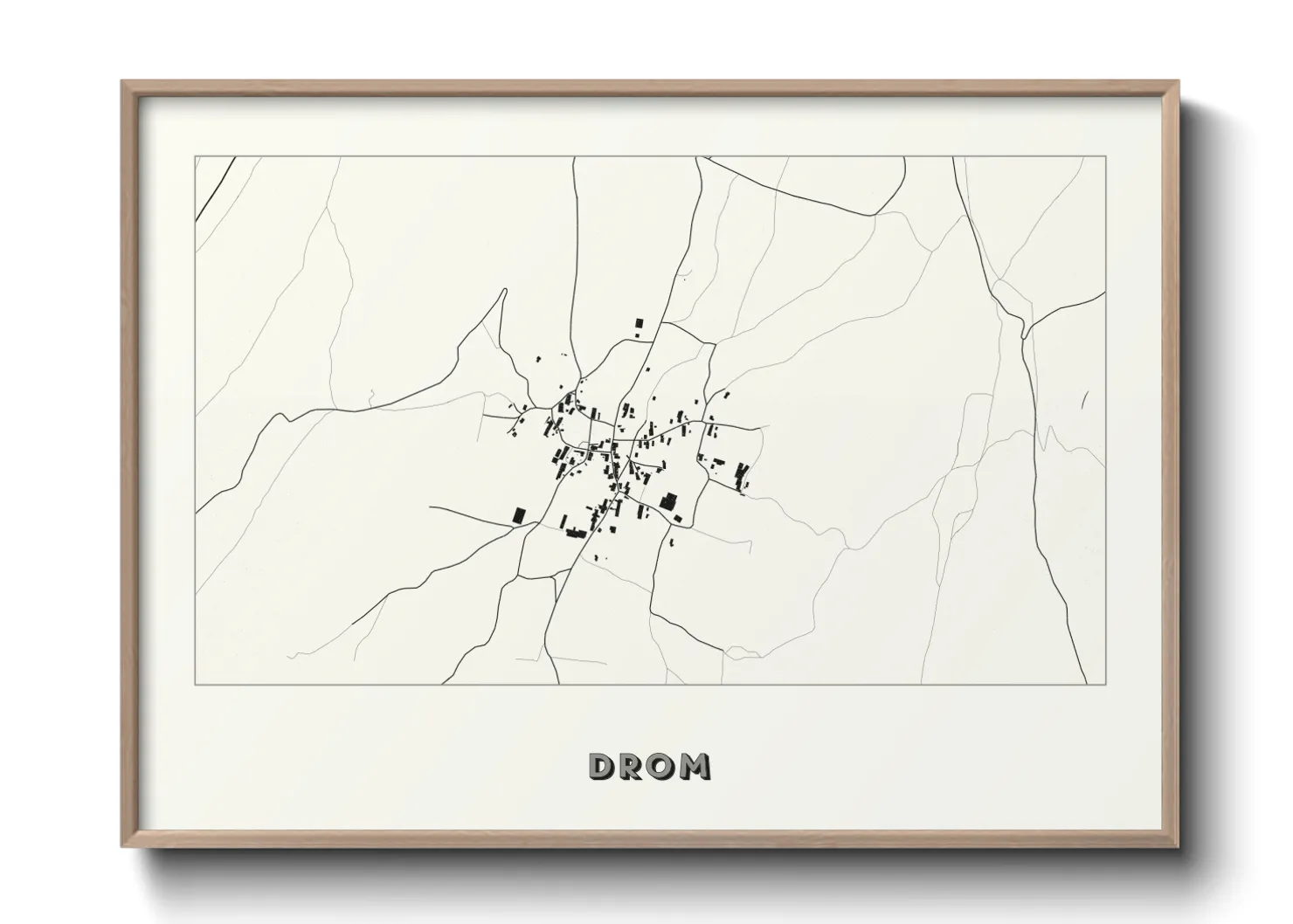 Une affiche de carte sur Drom