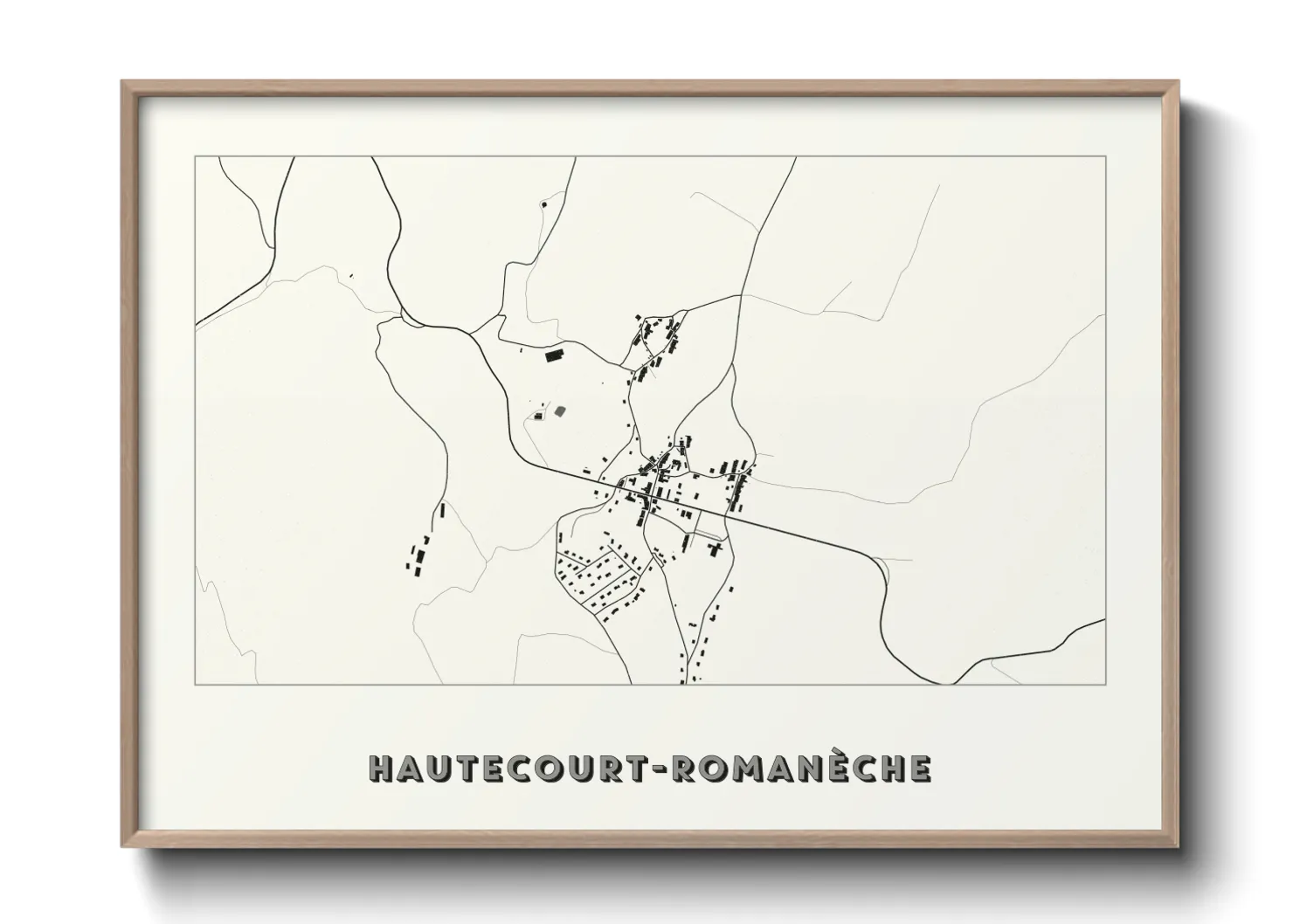 Une affiche de carte sur Hautecourt-Romanèche