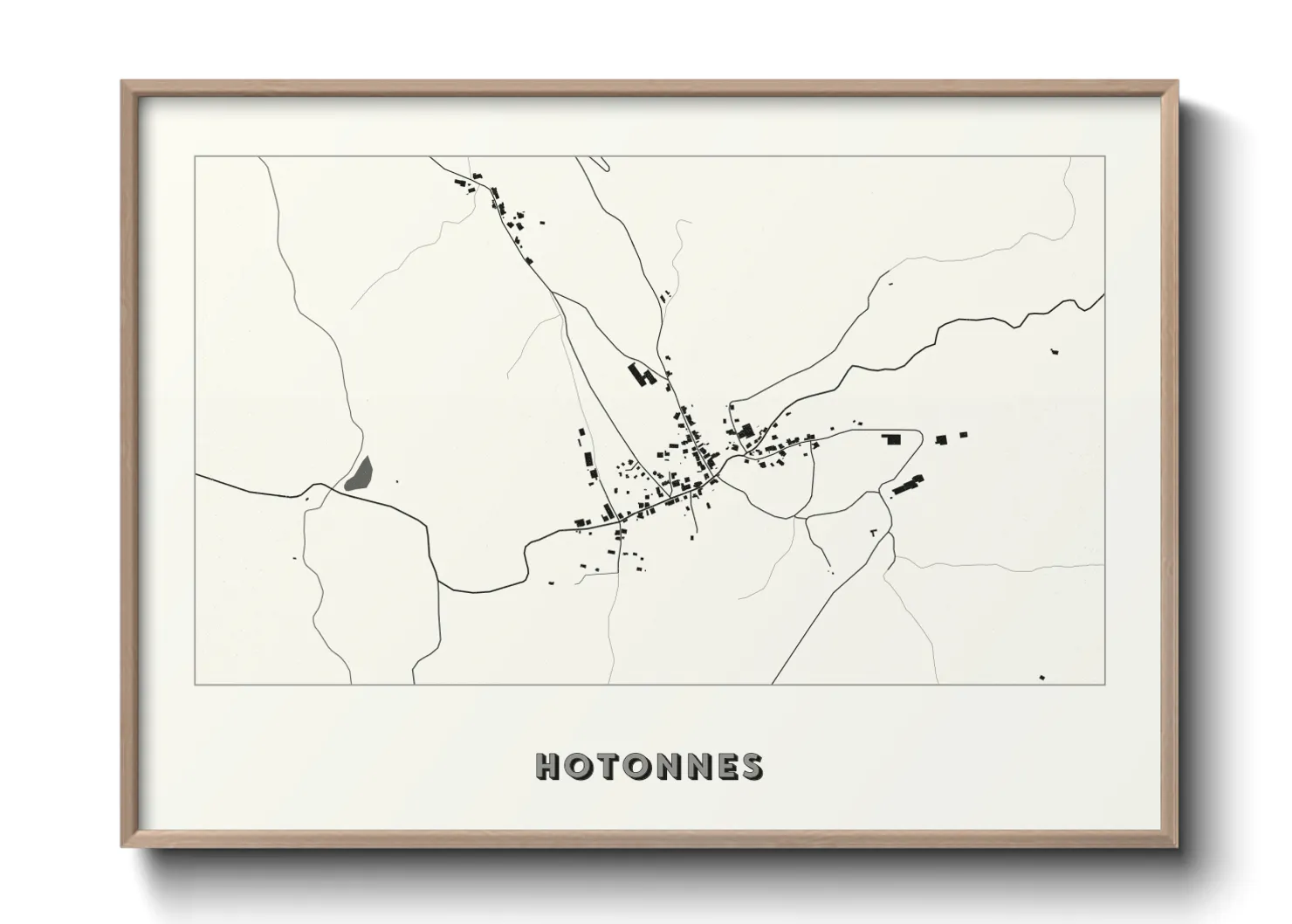 Une affiche de carte sur Hotonnes