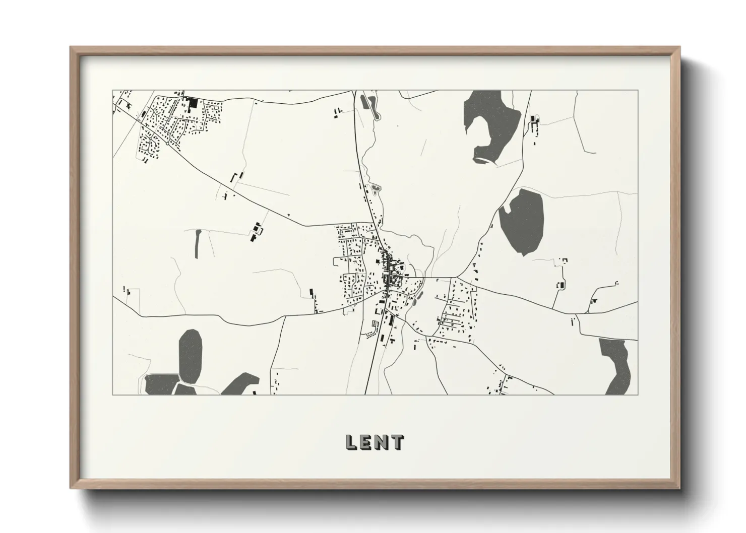 Une affiche de carte sur Lent