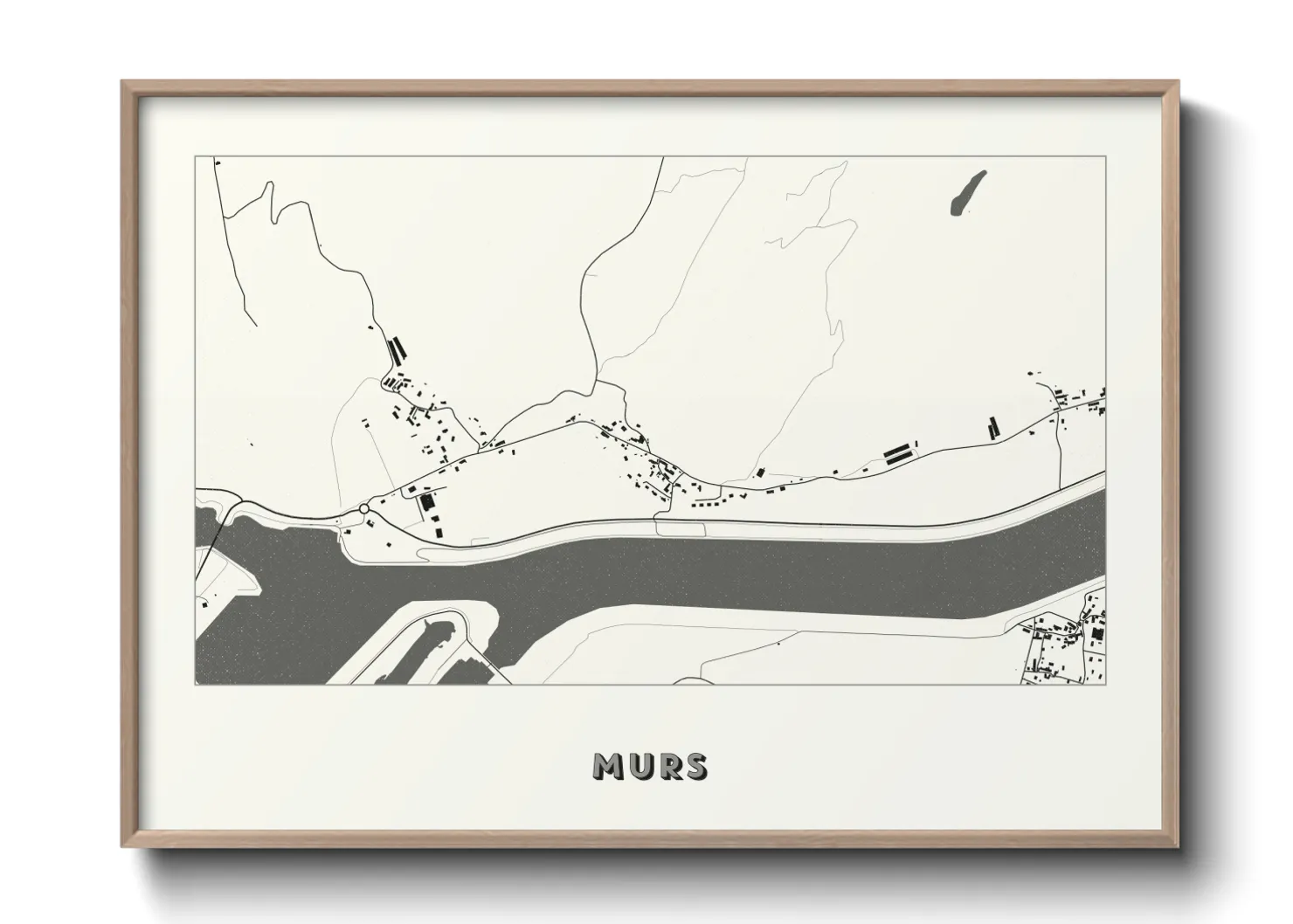 Une affiche de carte sur Murs