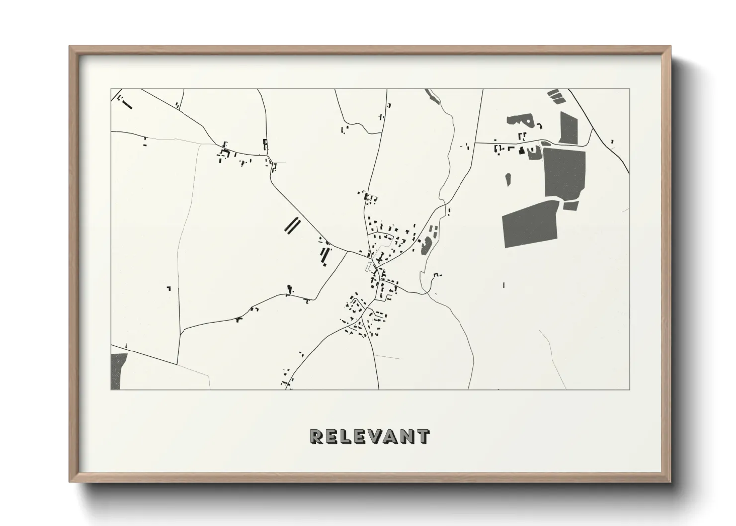 Une affiche de carte sur Relevant