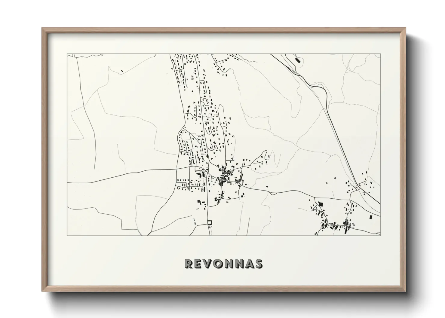 Une affiche de carte sur Revonnas