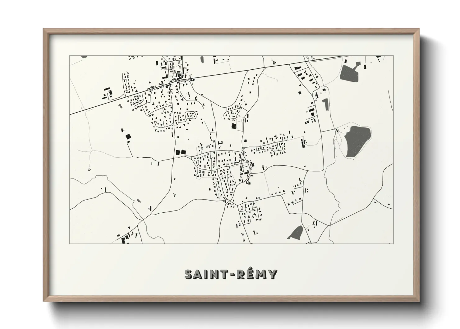 Une affiche de carte sur Saint-Rémy