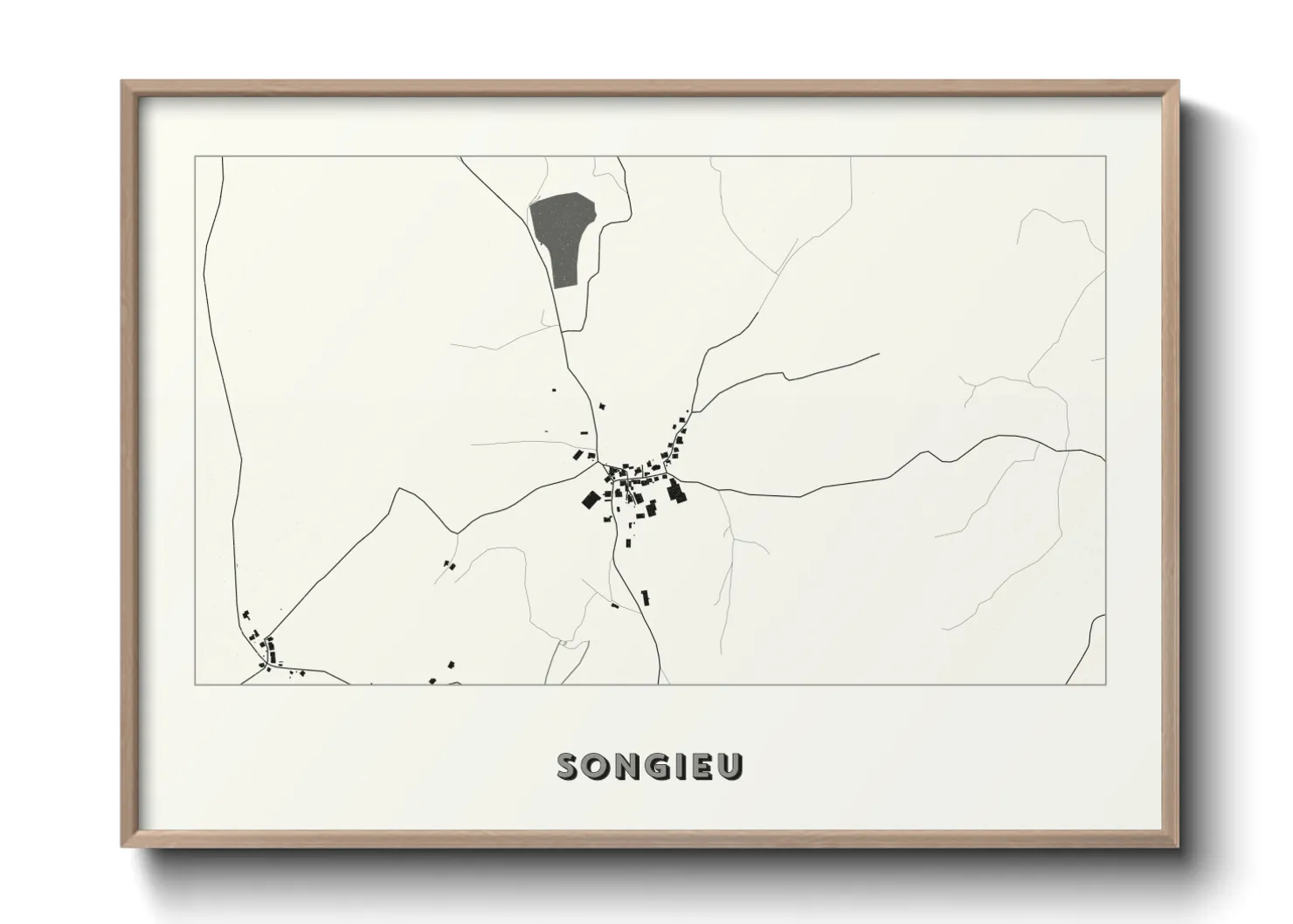 Une affiche de carte sur Songieu