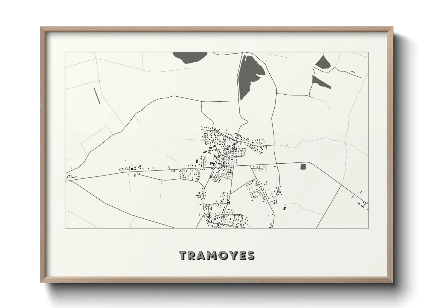 Une affiche de carte sur Tramoyes