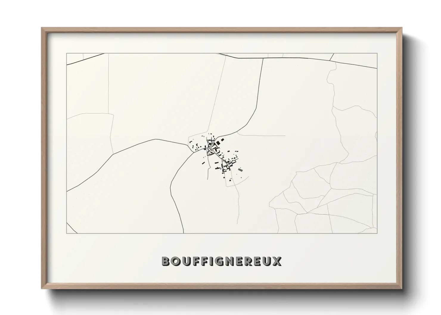 Une affiche de carte sur Bouffignereux