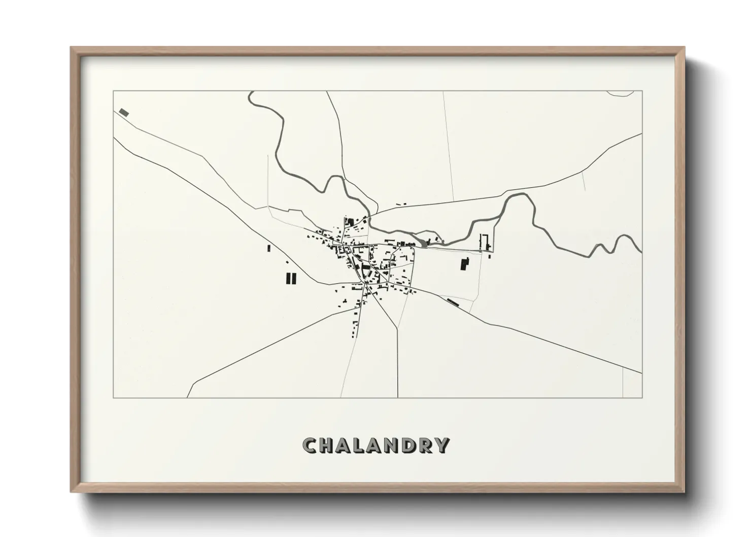 Une affiche de carte sur Chalandry
