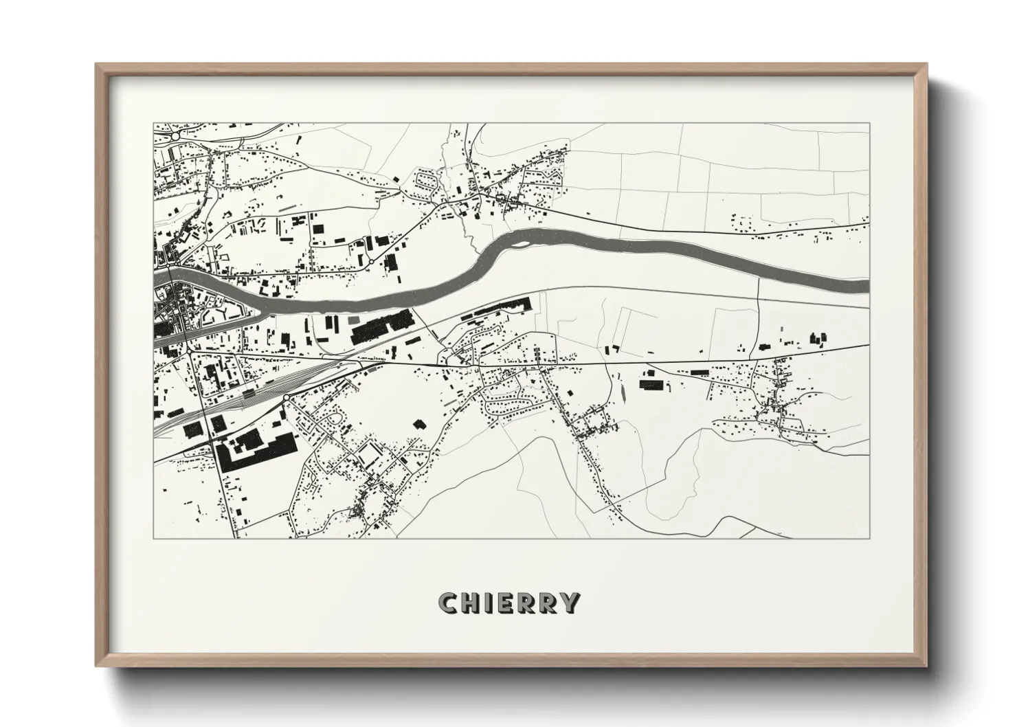 Une affiche de carte sur Chierry
