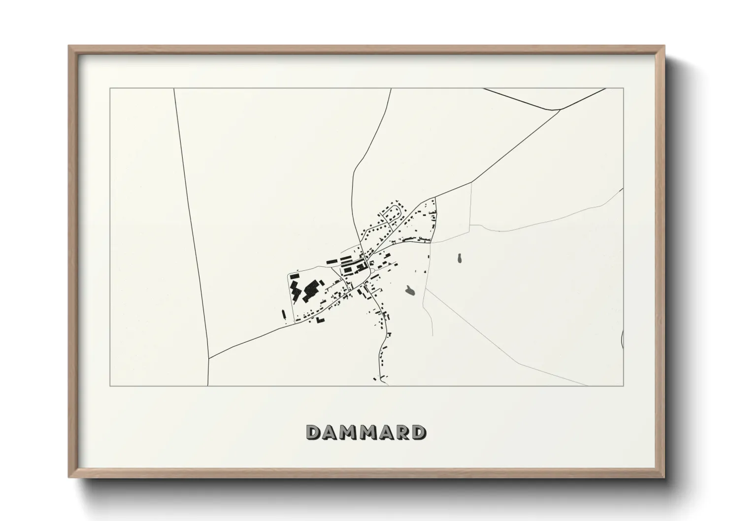 Une affiche de carte sur Dammard
