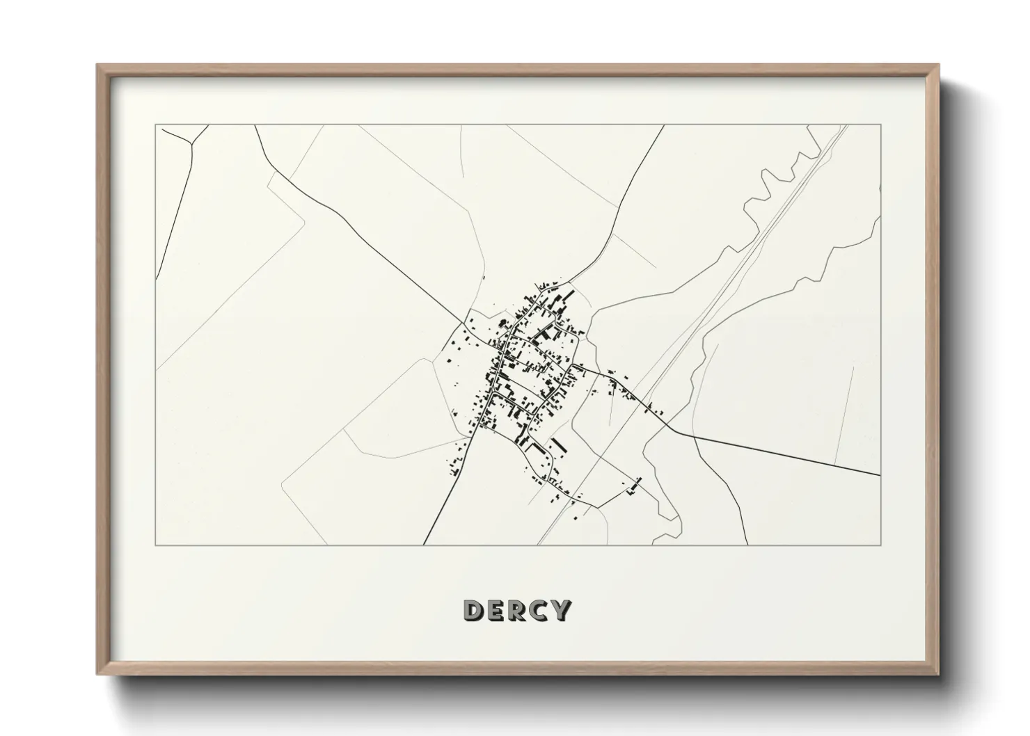 Une affiche de carte sur Dercy