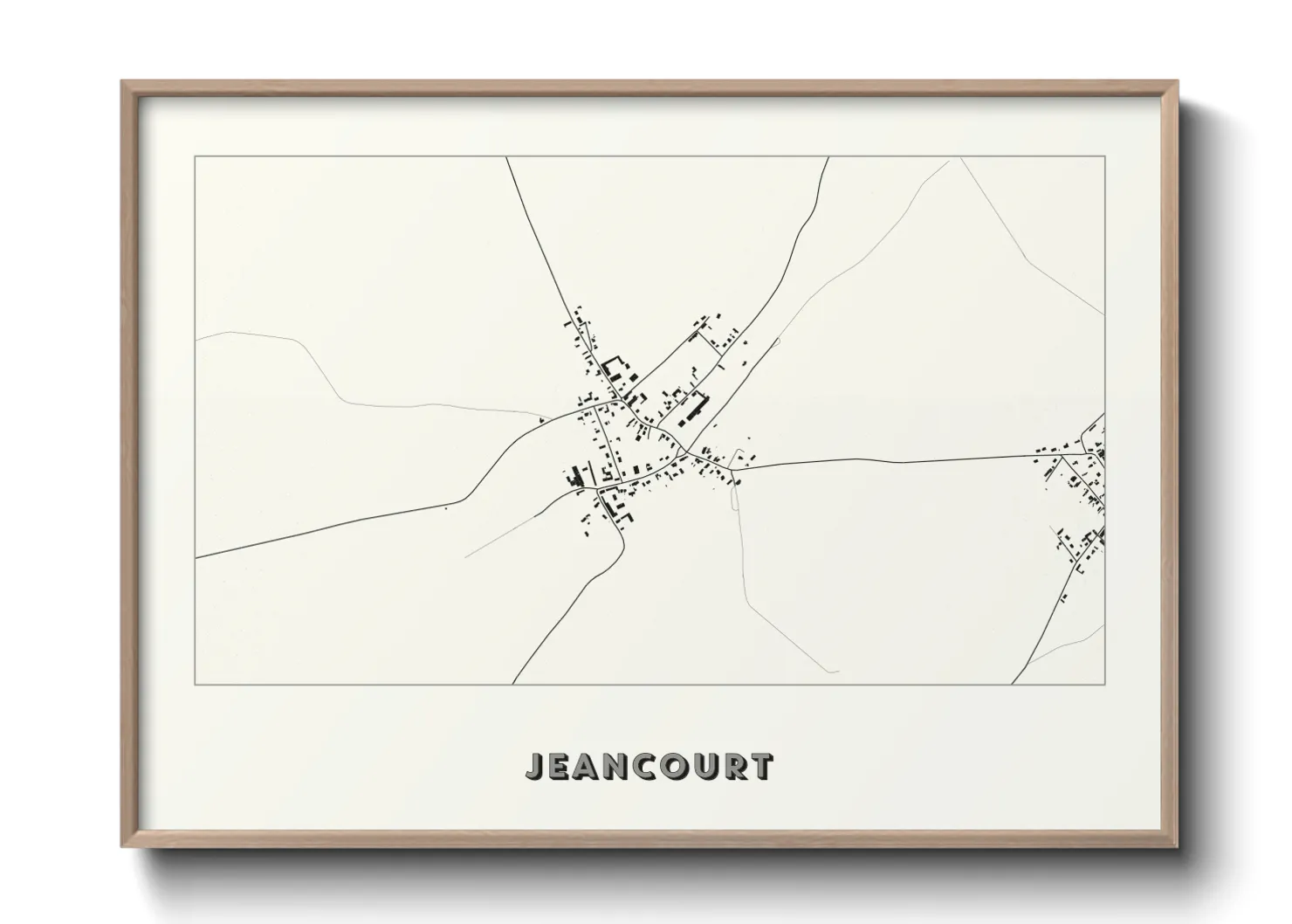 Une affiche de carte sur Jeancourt
