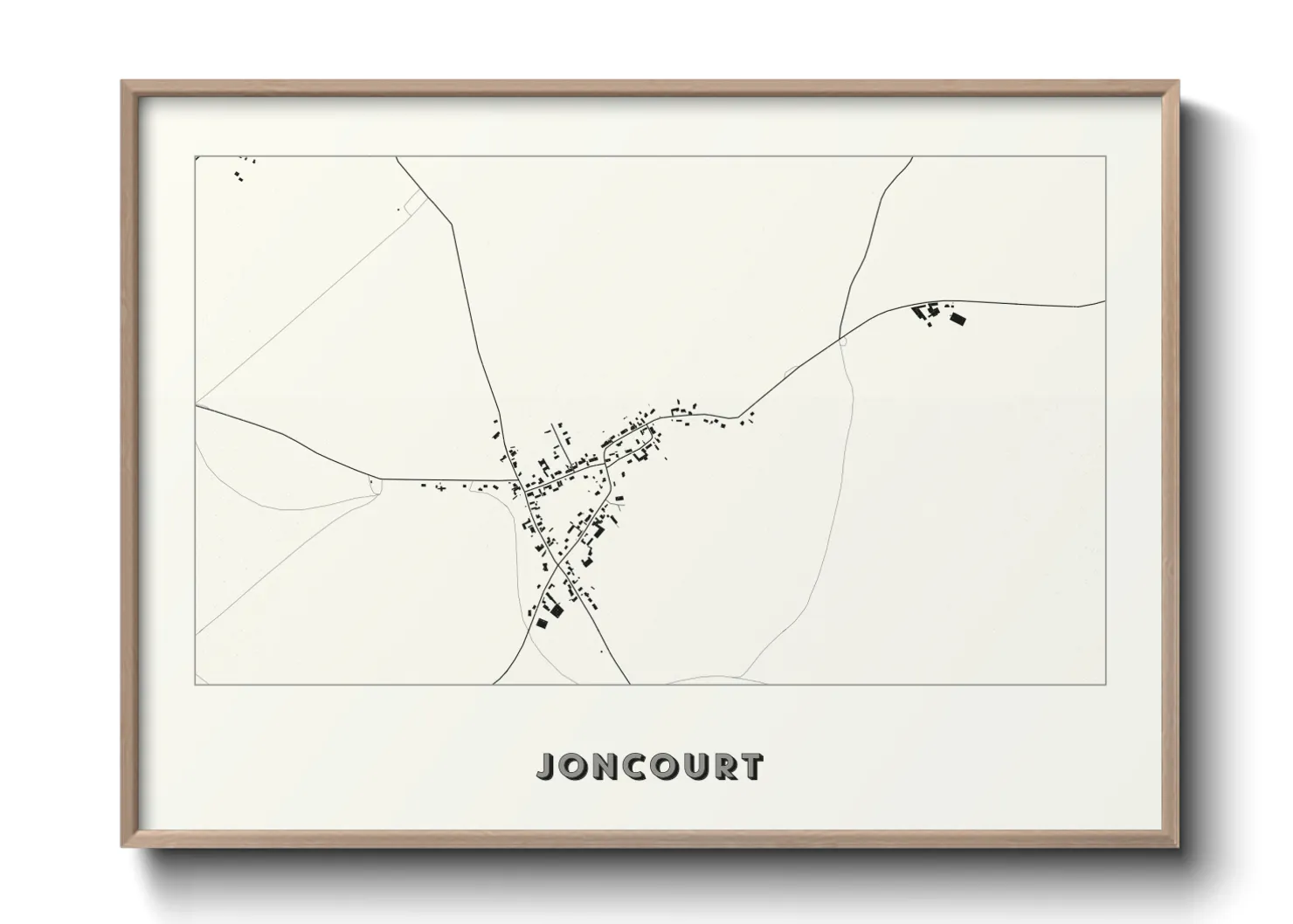 Une affiche de carte sur Joncourt