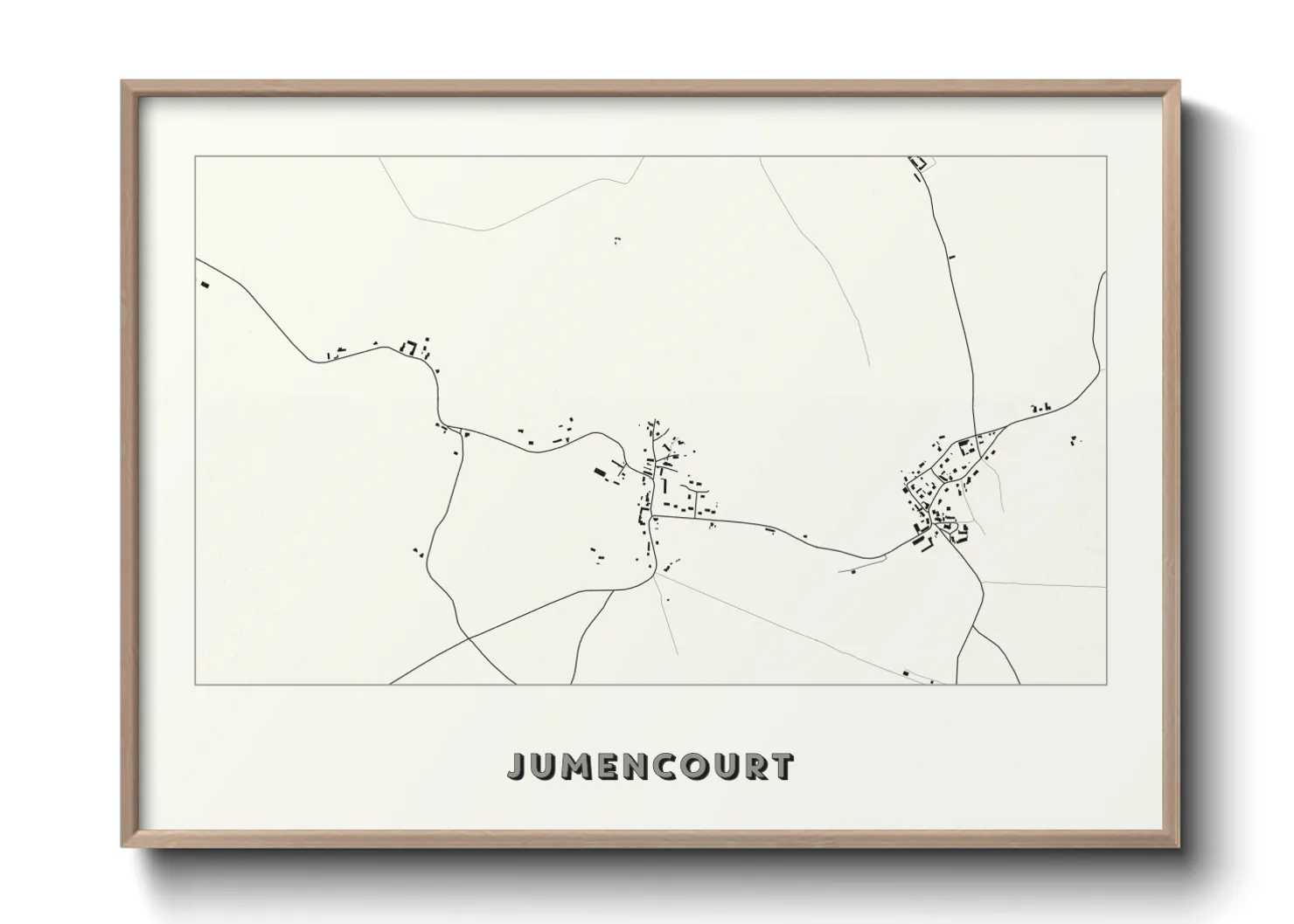 Une affiche de carte sur Jumencourt